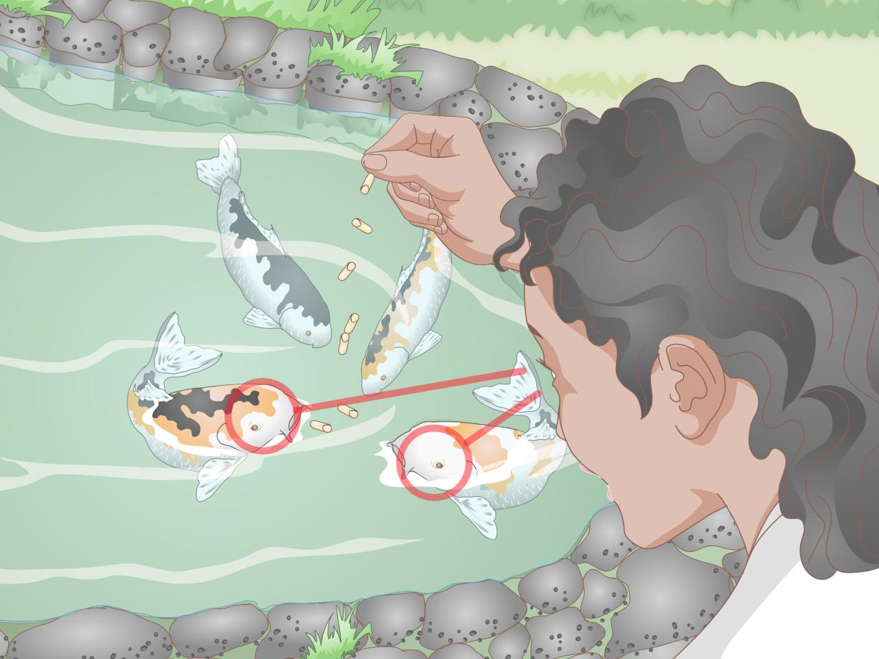 How to Feed Koi (with Pictures) - wikiHow